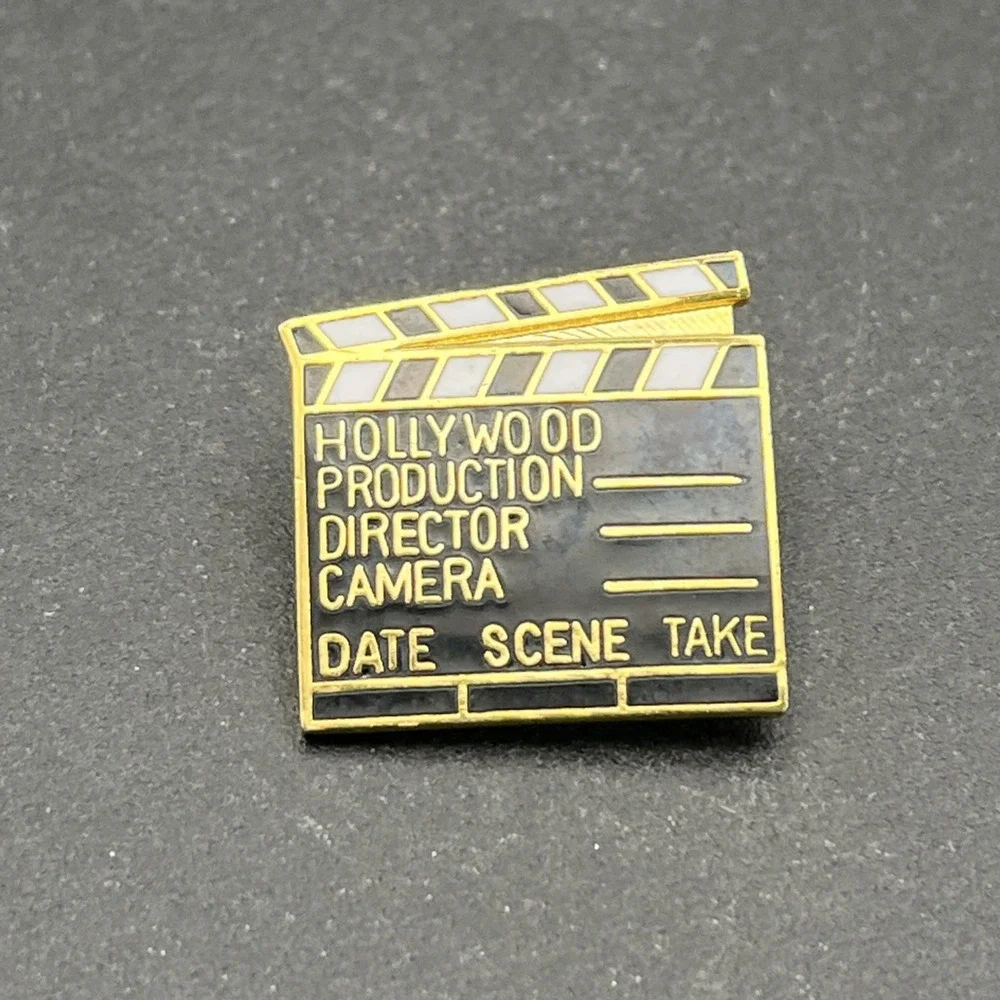 Hollywood Movie Film Scene Clapper‎ Lapel Hat Pin